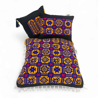 Relaxsit Set off 3 Traditional Pakistani Exports Quality Floor Cushion Filled and Covers