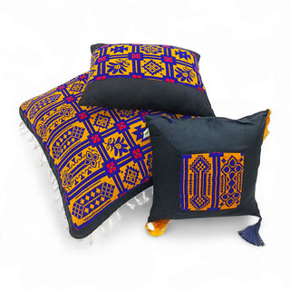 Relaxsit Set off 3 Traditional Pakistani Exports Quality Floor Cushion Filled and Covers