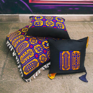 Relaxsit Set off 3 Traditional Pakistani Exports Quality Floor Cushion Filled and Covers