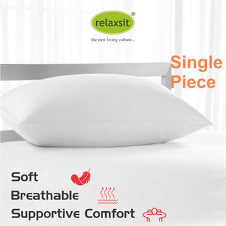 Holo Fiber Pillow Standard Size - White filled - Relaxsit
