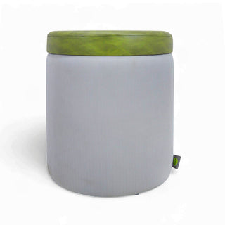 Relaxsit Round Ottoman / table with Storage, Faux Leather Tufted Storage Ottoman,Boucle Vanity Stool Footrest padded seat Coffee Table for Living Room, Bedroom, 6 colour options