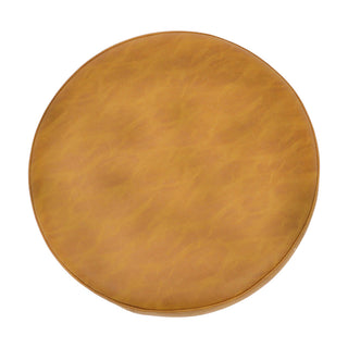 Relaxsit Round Ottoman / table with Storage, Faux Leather Tufted Storage Ottoman,Boucle Vanity Stool Footrest padded seat Coffee Table for Living Room, Bedroom, 6 colour options