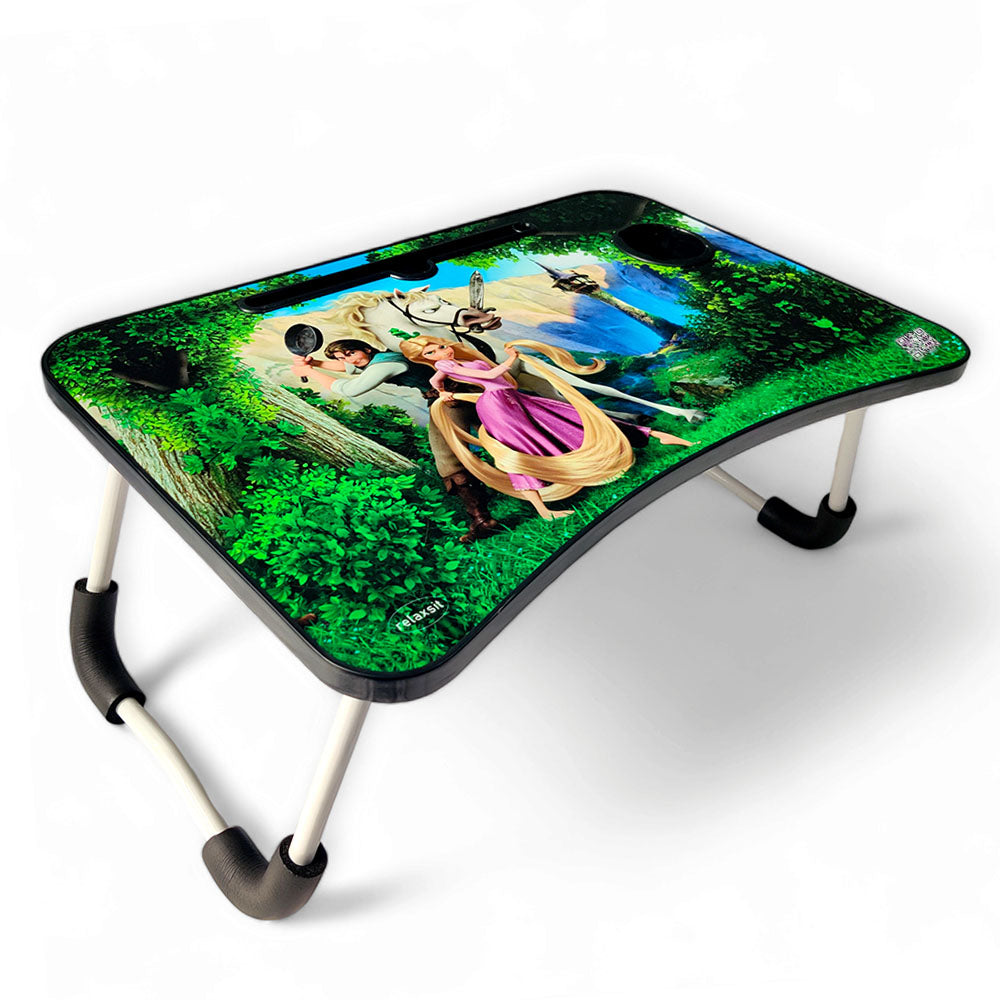 Relaxsit Bedpro Max / Printed Foldable Table Computer Table Floor table Laptop table Drawing desk Bed Table Foldable Table Notebook Stand Reading Holder Breakfast Serving Bed Tray with Tablet Slots 40 x 60 cm or 16 x 24"