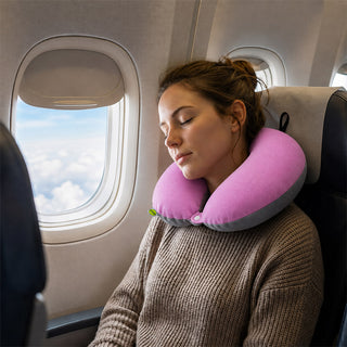 Relaxsit Travel Pillow Two tone  Neck Pillow Travel Neck Pillow u-shape cushion
