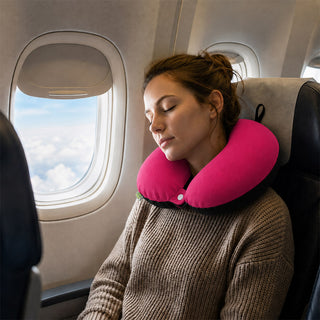 Relaxsit Travel Pillow Two tone  Neck Pillow Travel Neck Pillow u-shape cushion