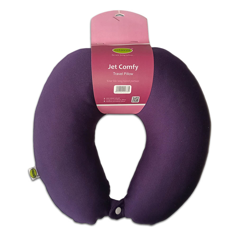 Relaxsit Microfiber Two tone color Neck Pillow – Extremely Soft and Comfortable Neck Cushion – Head and Chin Support Travel Neck Pillow - Relaxsit