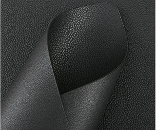 Relaxsit Black PU Leather Placemats Set of 4 & 6 Waterproof Heat Resistant Durable Non-Slip Table Mats for Kitchen Dining Table, restaurants, and commercial kitchen use.