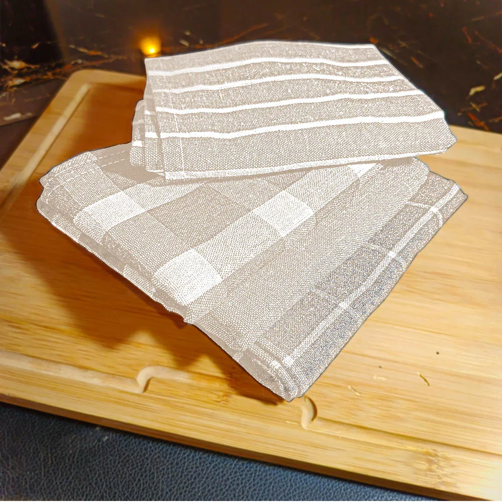 relaxsit Woven Kitchen Dishtowel , kitchen napkin, kitchen Towel 21 x 28", Set of 4 Export Quality
