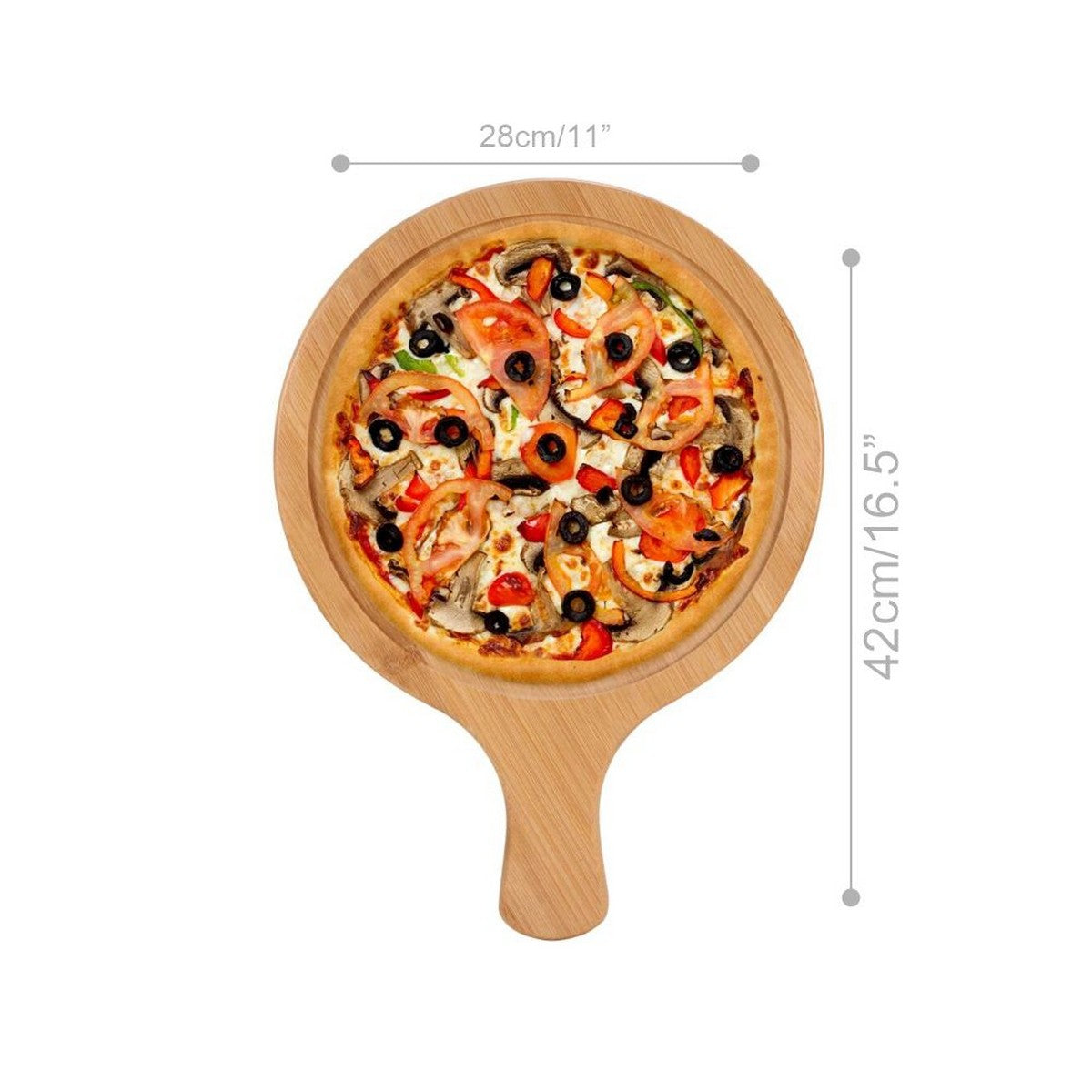 Relaxsit Bamboo Round Pizza Trays