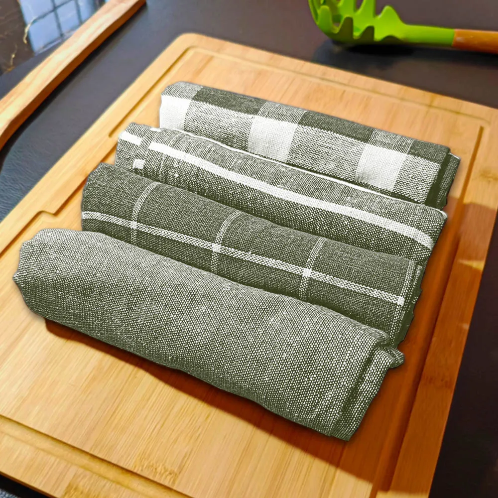 relaxsit Woven Kitchen Dishtowel , kitchen napkin, kitchen Towel 21 x 28", Set of 4 Export Quality