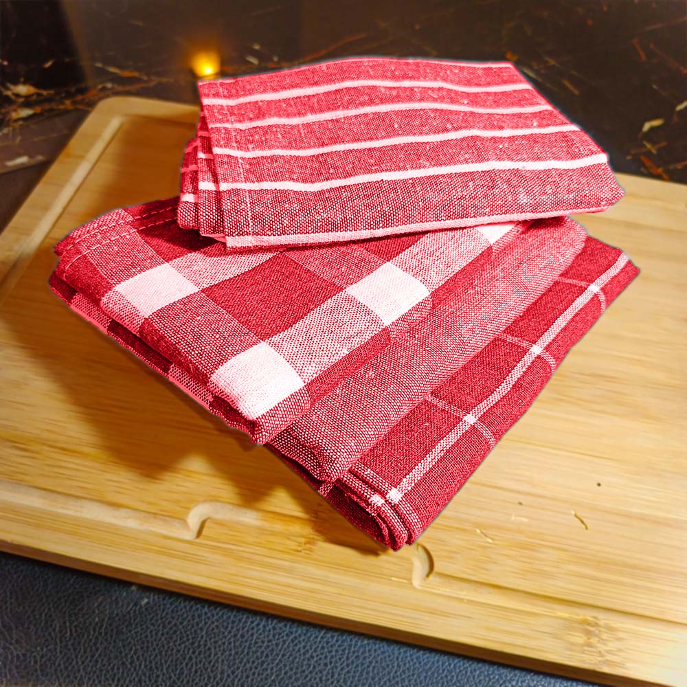 relaxsit Woven Kitchen Dishtowel , kitchen napkin, kitchen Towel 21 x 28", Set of 4 Export Quality