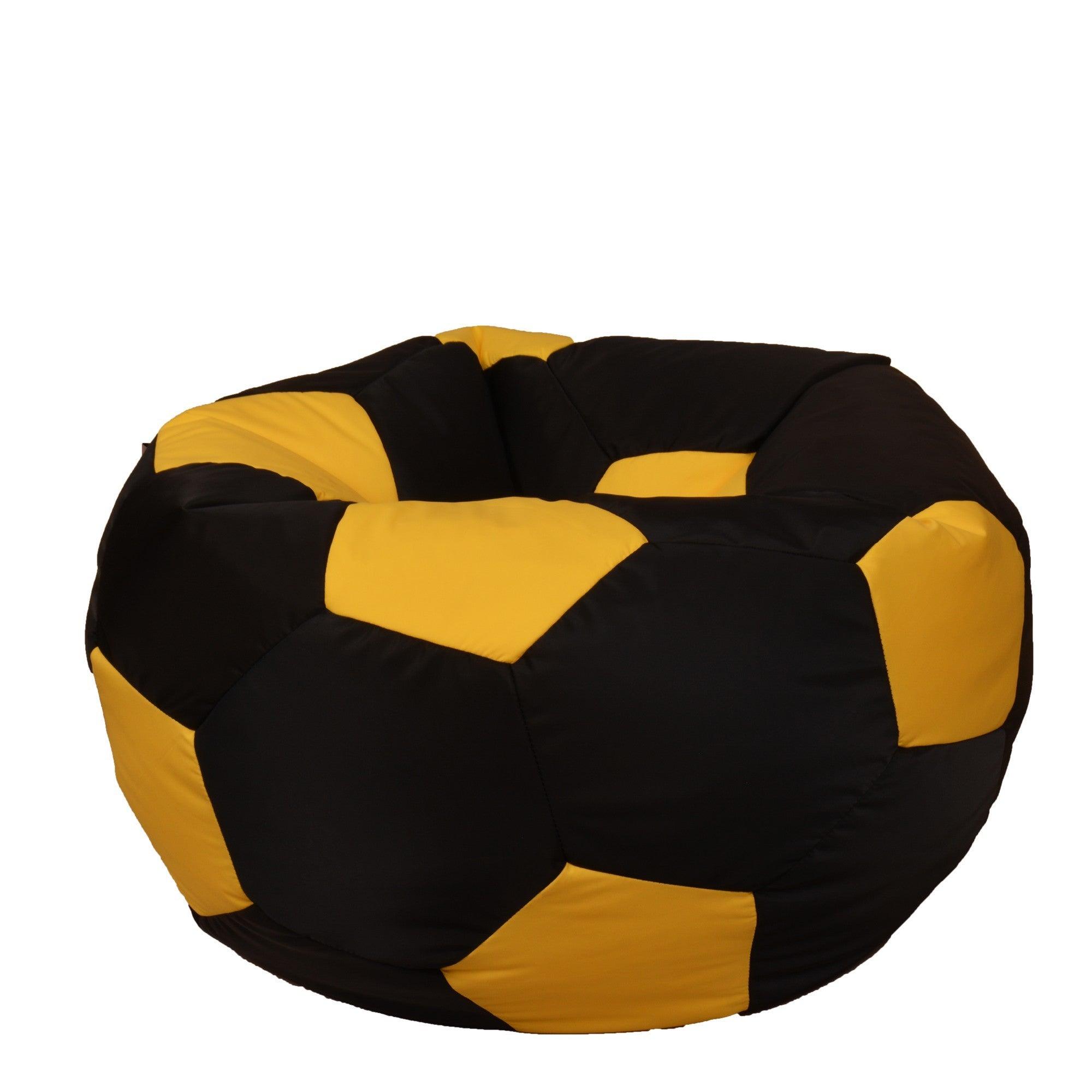 Relaxsit - Multicolour Queen Size Football Fabric Bean Bag - Luxury Room Furniture Bean Bag