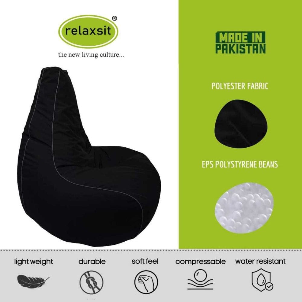 Pear Bean Bag Lounger with foot stool - Relaxsit