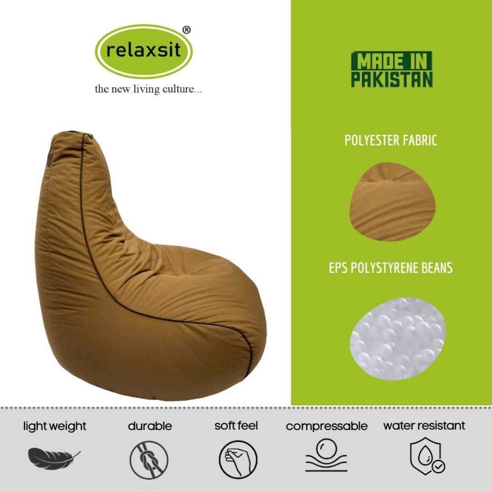 Pear Bean Bag Lounger with foot stool - Relaxsit