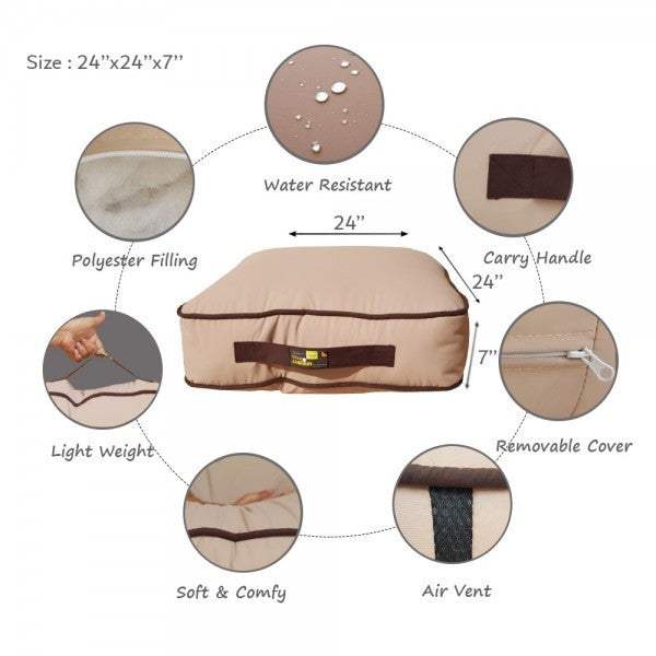 Rubber Coated Fabric Floor Cushion - Relaxsit