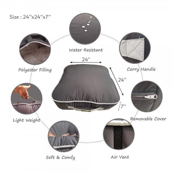 Rubber Coated Fabric Floor Cushion - Relaxsit