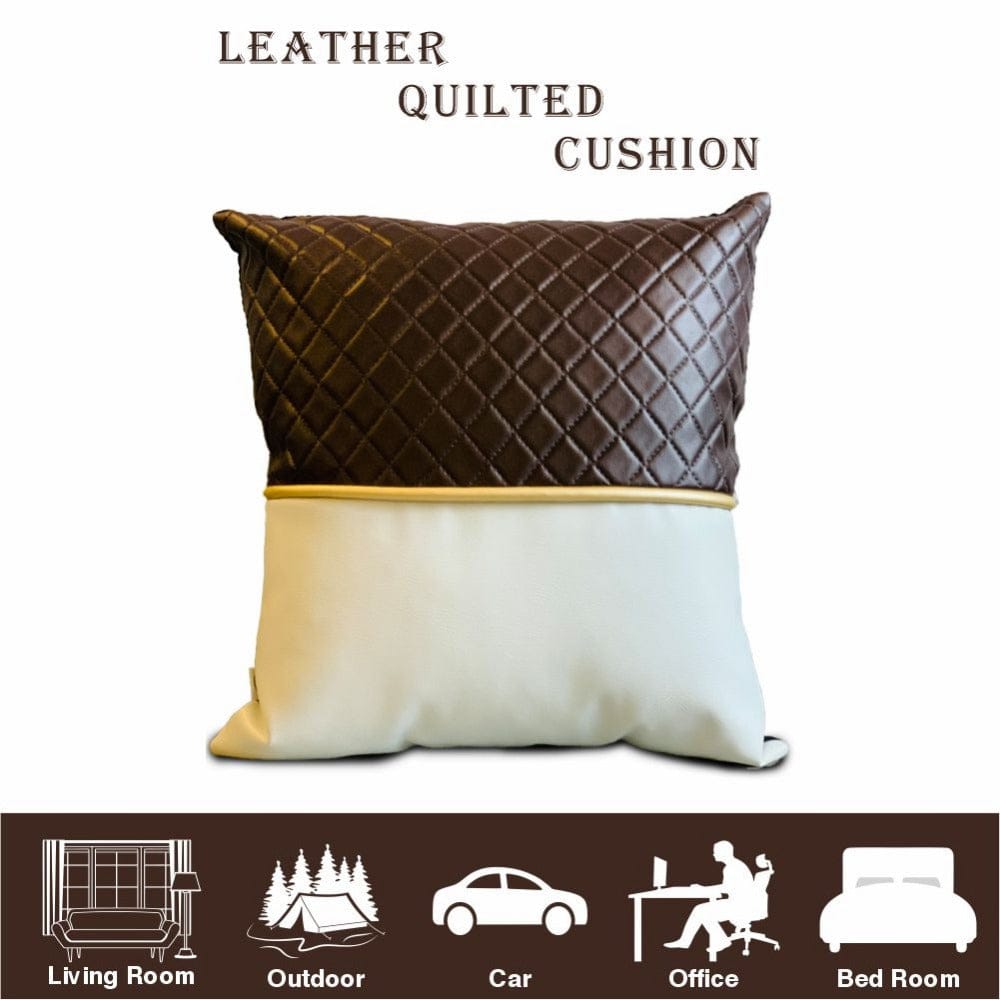 Leather Quilted Cushion - Relaxsit