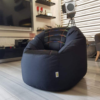 Sports Chair Kids Sofa Bean Bag Polyester Fabric - Relaxsit