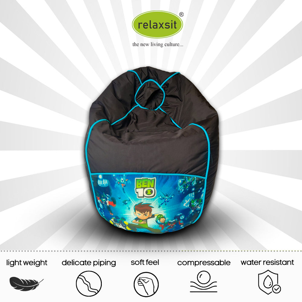 Toodler Cartoon Printed Bean Bag Sofa