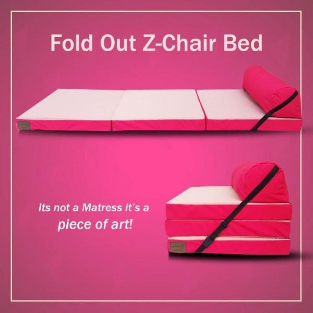 Fold Out Z Chair Bed Fabric Single Chair - Relaxsit