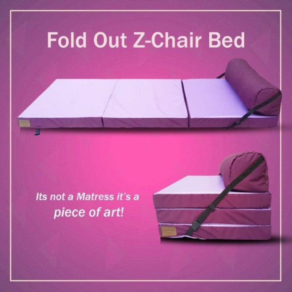Fold Out Z Chair Bed Fabric Single Chair - Relaxsit