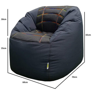 Sports Chair Kids Sofa Bean Bag Polyester Fabric - Relaxsit