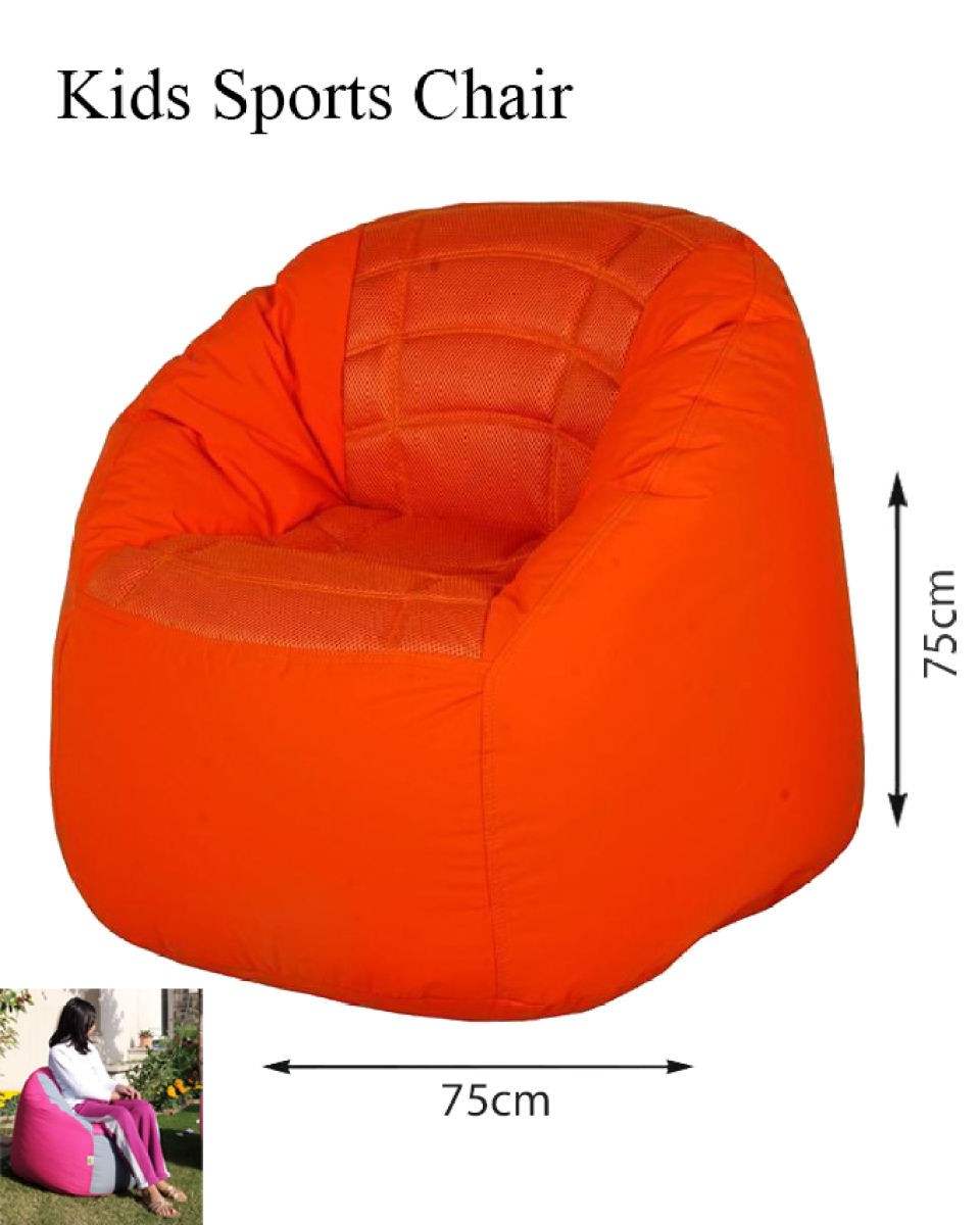 Sports Chair Kids Sofa Bean Bag Polyester Fabric - Relaxsit