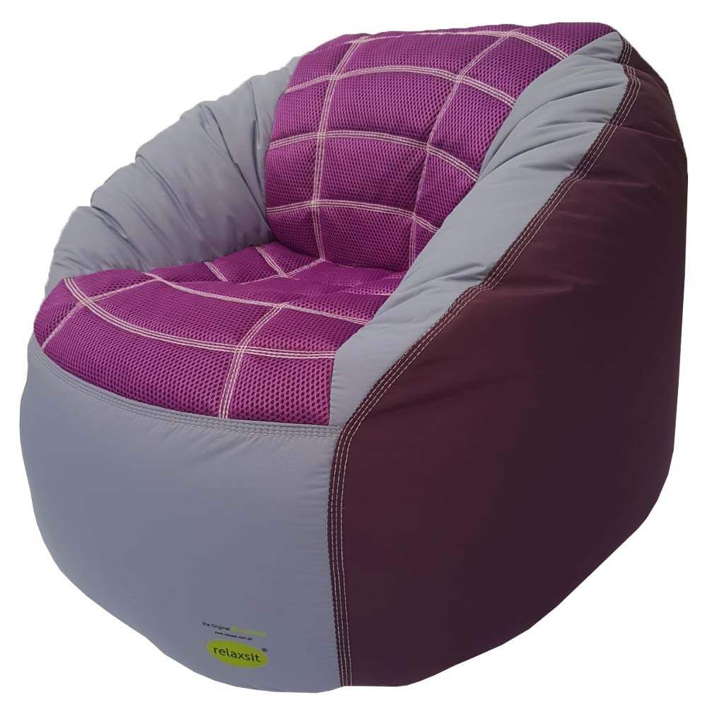 Sports Chair Kids Sofa Bean Bag Polyester Fabric - Relaxsit