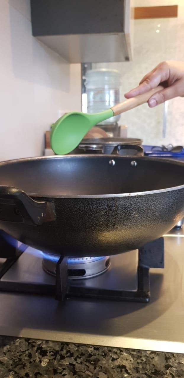 Silicone Cooking Spoon - Bamboo Handle Cooking Spoon - Relaxsit