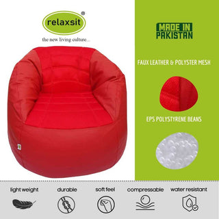 Sports Chair Faux Leather Large Bean Bag -  - Relaxsit