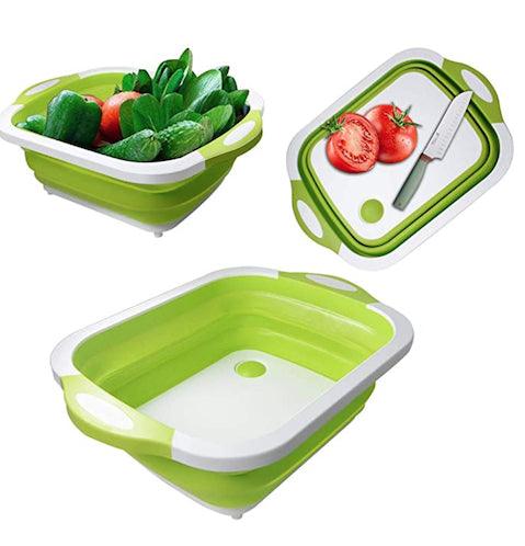 Foldable Cutting Board for light work  Space Saving 3 in 1 Multifunction Storage -