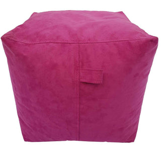 Square Shape Suede Leather Foot Stool Bean Bag 40 x 40 x 40 cm - Relaxsit