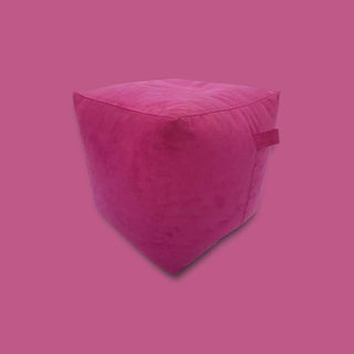 Square Shape Suede Leather Foot Stool Bean Bag 40 x 40 x 40 cm - Relaxsit