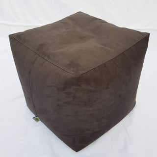 Square Shape Suede Leather Foot Stool Bean Bag 40 x 40 x 40 cm - Relaxsit