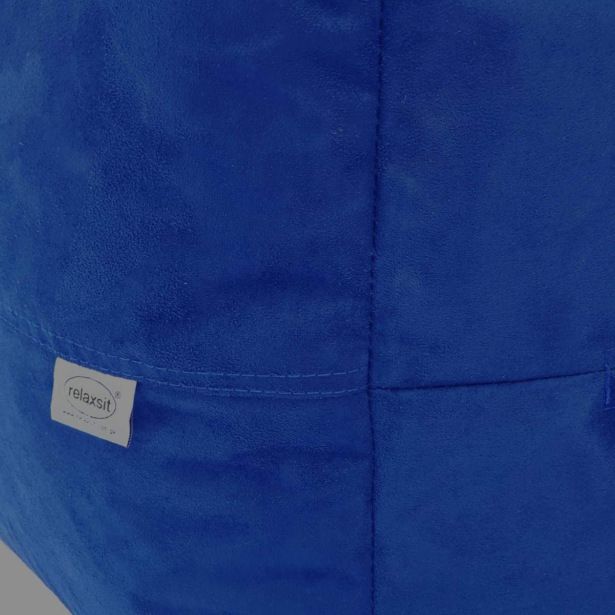 Square Shape Suede Leather Foot Stool Bean Bag 40 x 40 x 40 cm - Relaxsit