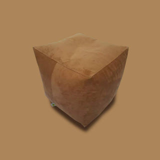 Square Shape Suede Leather Foot Stool Bean Bag 40 x 40 x 40 cm - Relaxsit