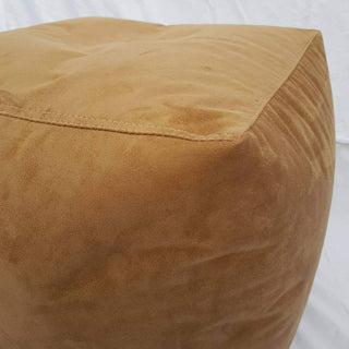 Square Shape Suede Leather Foot Stool Bean Bag 40 x 40 x 40 cm - Relaxsit