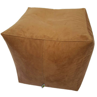 Square Shape Suede Leather Foot Stool Bean Bag 40 x 40 x 40 cm - Relaxsit