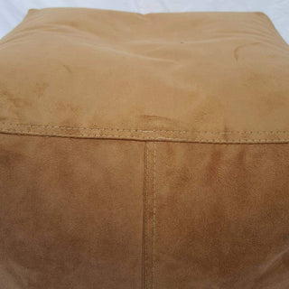Square Shape Suede Leather Foot Stool Bean Bag 40 x 40 x 40 cm - Relaxsit