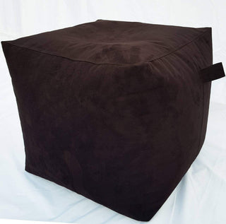 Square Shape Suede Leather Foot Stool Bean Bag 40 x 40 x 40 cm - Relaxsit