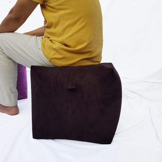 Square Shape Suede Leather Foot Stool Bean Bag 40 x 40 x 40 cm - Relaxsit