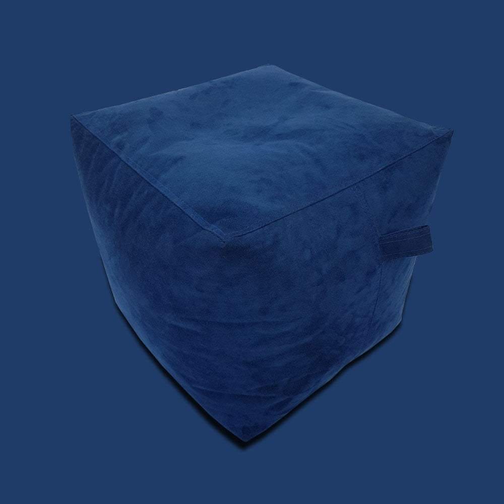 Square Shape Suede Leather Foot Stool Bean Bag 40 x 40 x 40 cm - Relaxsit