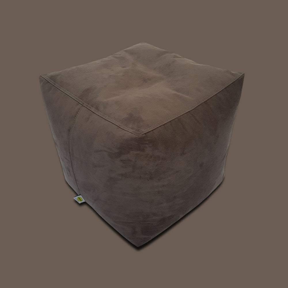 Square Shape Suede Leather Foot Stool Bean Bag 40 x 40 x 40 cm - Relaxsit
