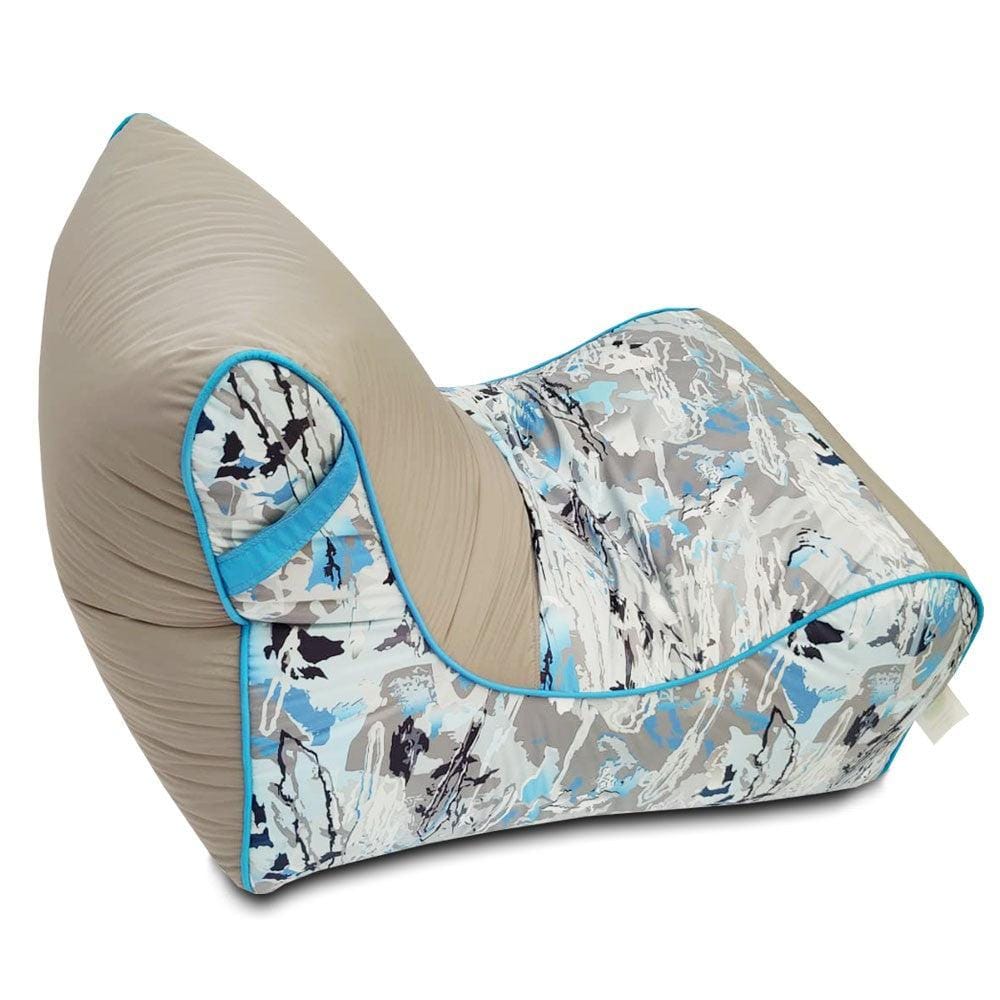 Digital Printed Large Lounger Bean Bag with Stool - Home Decor Chairs Matching Furniture grand sofa beans bag - Relaxsit