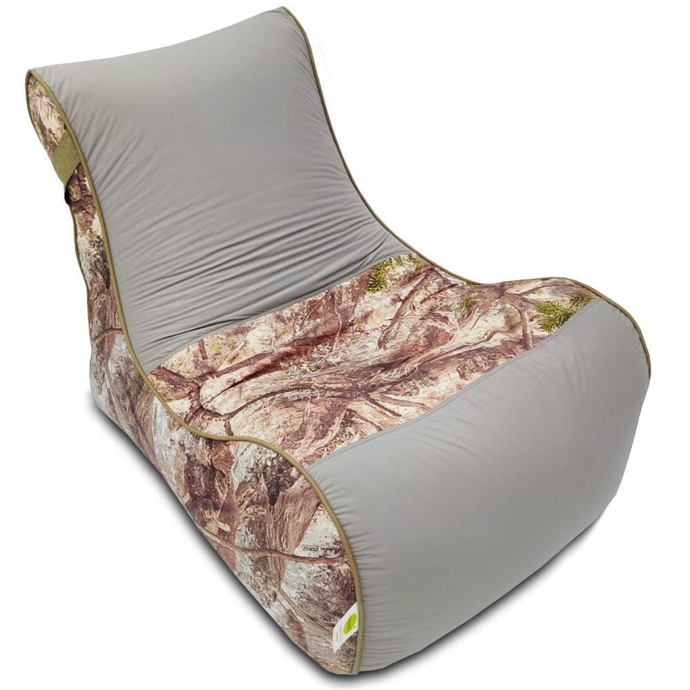 Digital Printed Large Lounger Bean Bag with Stool - Home Decor Chairs Matching Furniture grand sofa beans bag - Relaxsit