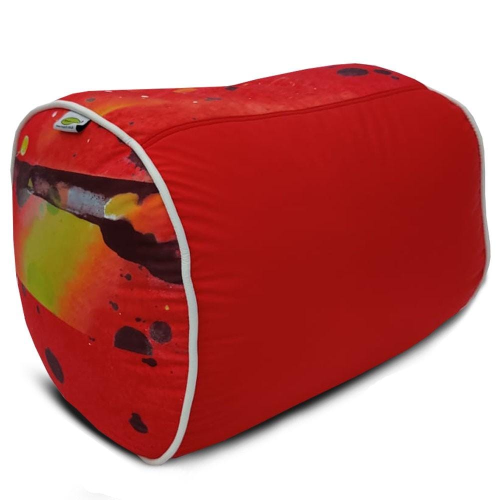 Digital Printed Large Lounger Bean Bag with Stool - Home Decor Chairs Matching Furniture grand sofa beans bag - Relaxsit