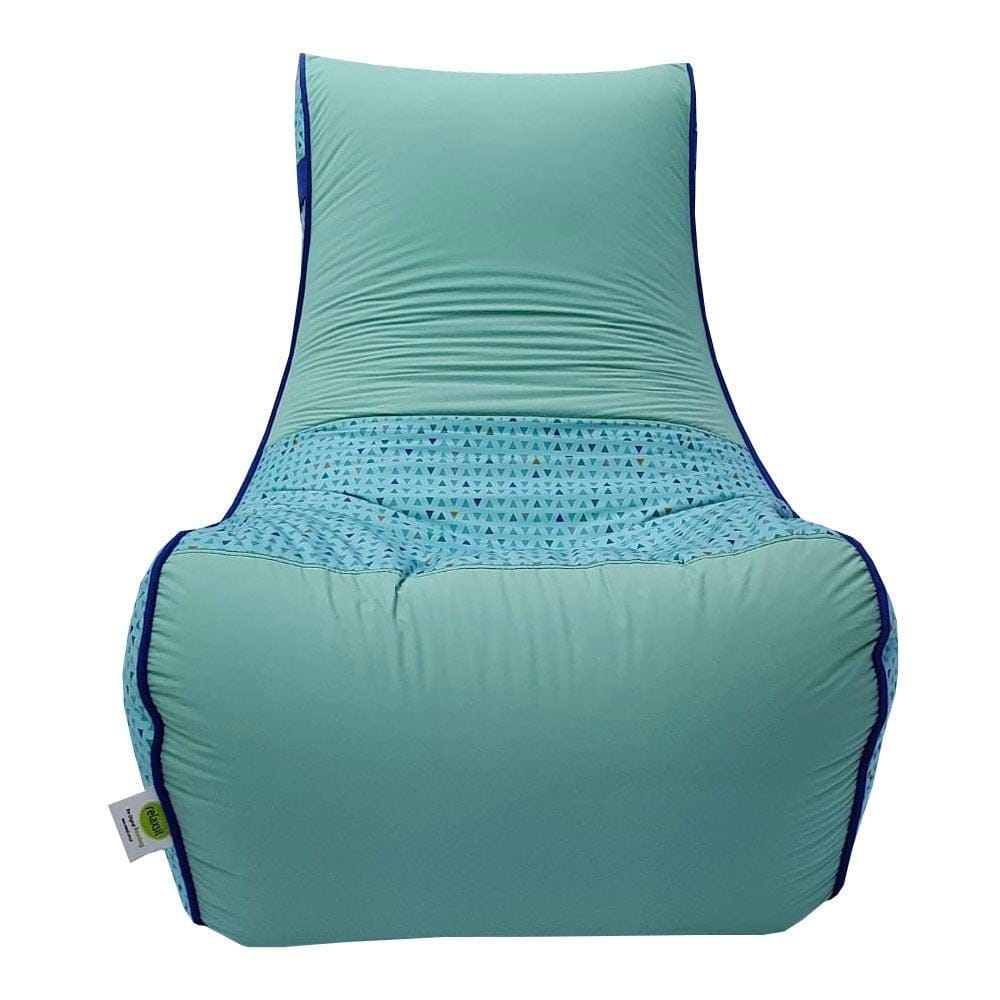 Digital Printed Large Lounger Bean Bag with Stool - Home Decor Chairs Matching Furniture grand sofa beans bag - Relaxsit