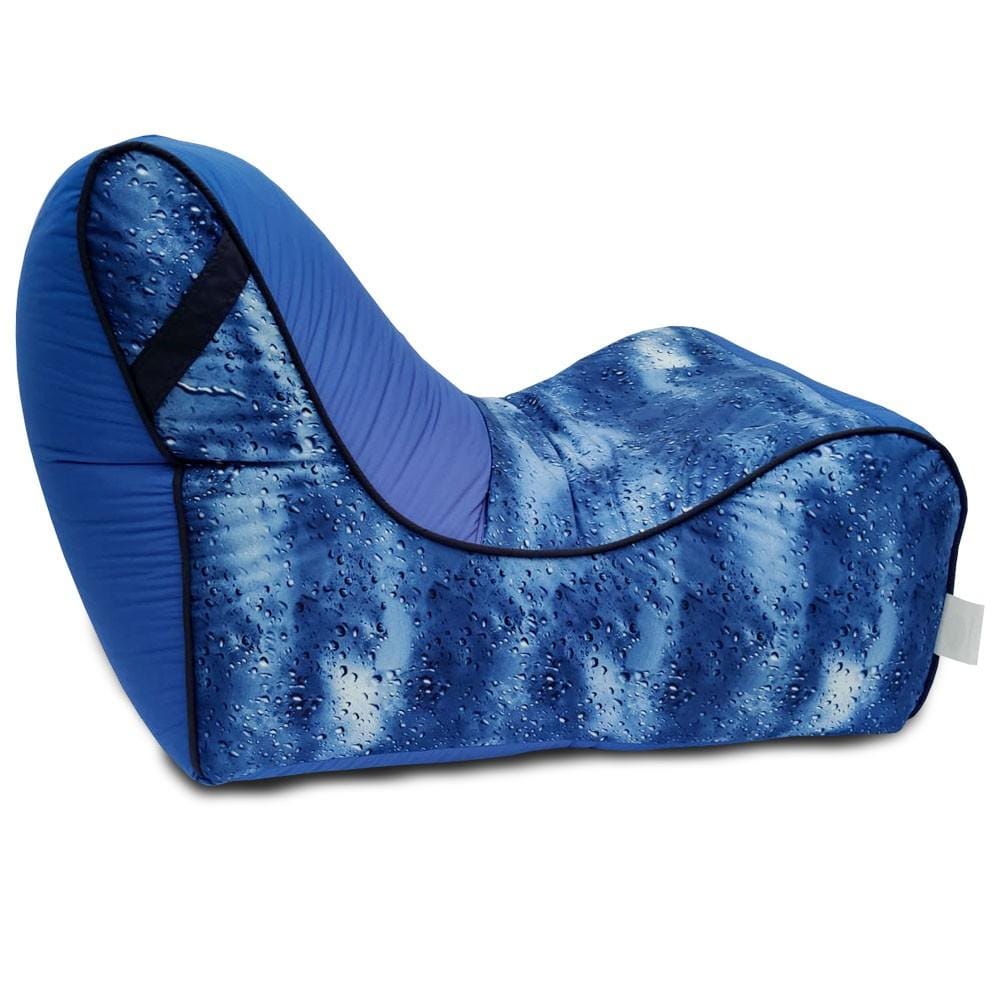 Digital Printed Large Lounger Bean Bag with Stool - Home Decor Chairs Matching Furniture grand sofa beans bag - Relaxsit