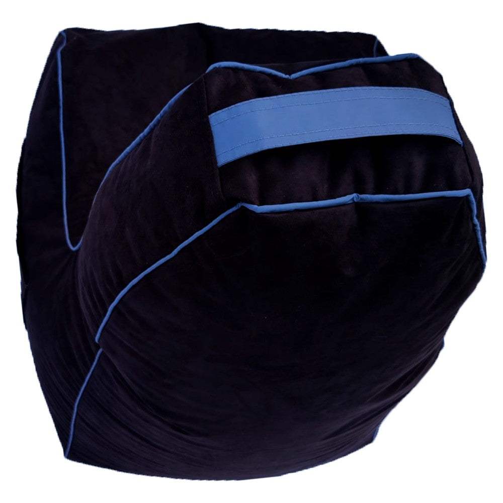 Suede Leather Bean Bag with Side Pocket for Controllers Headset Holder Ergonomically Designed - Relaxsit