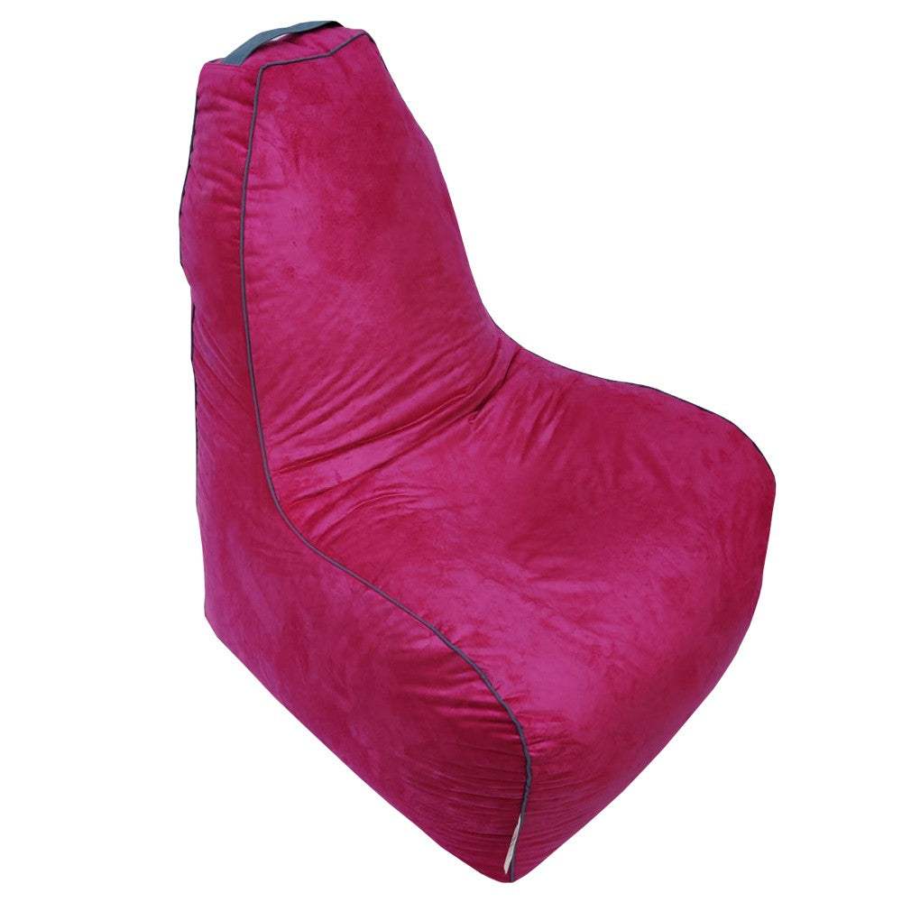 Suede Leather Bean Bag with Side Pocket for Controllers Headset Holder Ergonomically Designed - Relaxsit